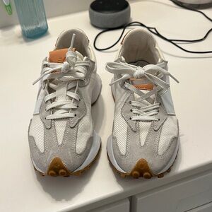 New Balance White and Gray Athletic Shoes